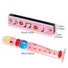 Cartoon Mini Instruments Set Suitable for Beginners 6-hole Wooden Flute Harmonica Colorful Party Favors Festival Gift TMZ