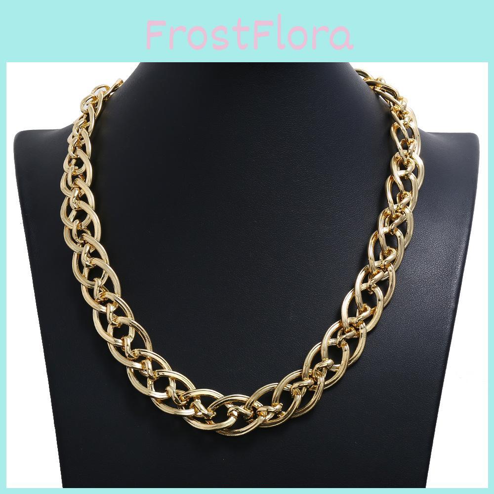 Gold Finish Metal Necklace Geometric Style Unisex Jewelry Gift For Employee Benefits And Travel