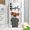 Super Mom Dad Baby Family Phone Case for Samsung Galaxy S25 S24 S23 S22 S21 S20 Plus Ultra FE A55 A54 Clear Soft Covers Boy Girl