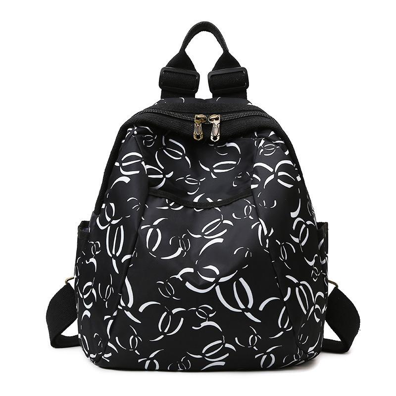 

Женская сумка из ткани Оксфорд на двойном плече, повседневный рюкзак, дорожная сумка, сумка из цветочной ткани, водонепроницаемая сумка из ткани Оксфорд, поставка