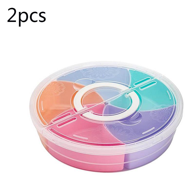 Multi-function Food Storage Tray with Lid Food Containers Tray To Keep for Nuts and Candy Dried Fruit Snack Plate Serving Platte