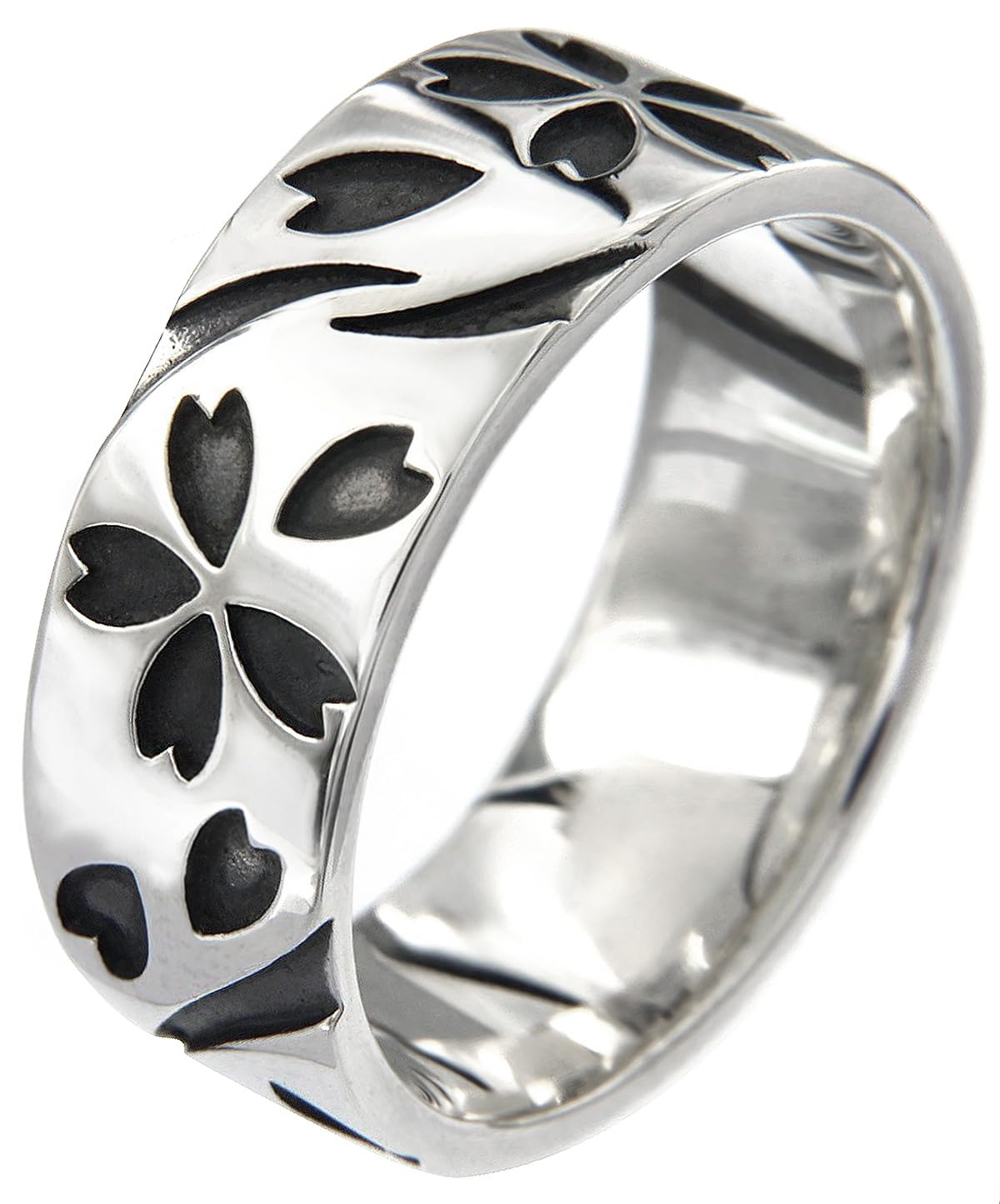 

Name Silver Ring Ring Sakura Fubuki Sakura Sakura Japanese Petals Size 15 [2PIECES] r0720-15 [Brand Men s