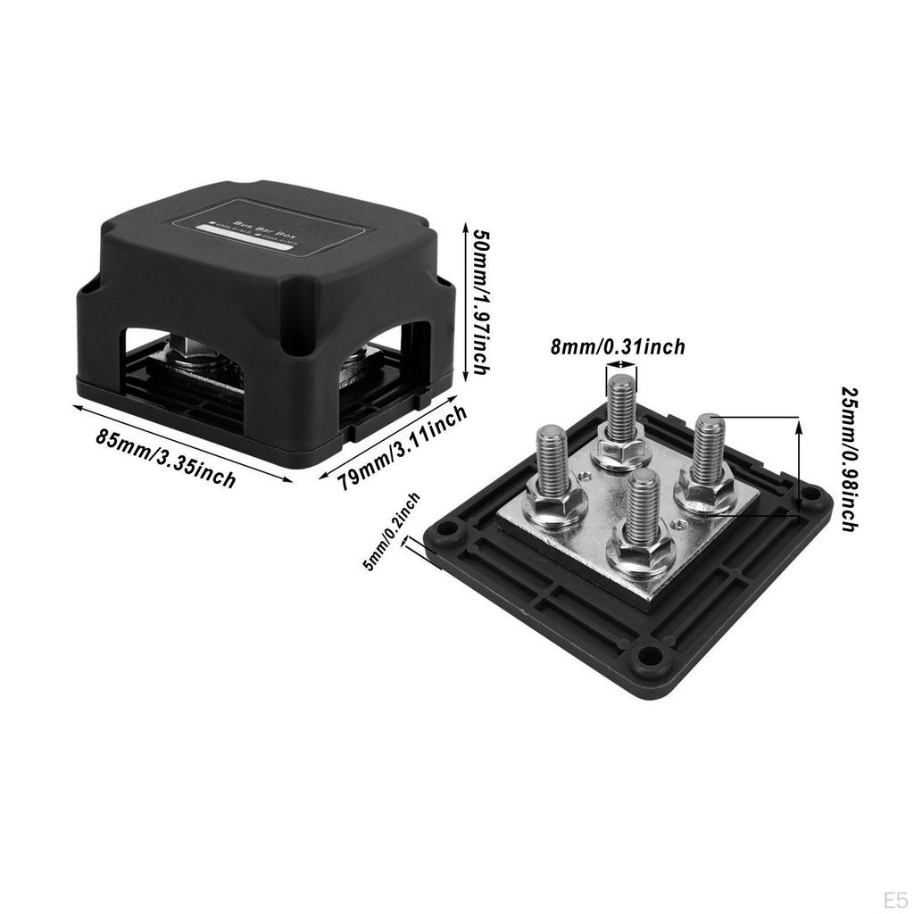 Μπλοκ Διανομής Ρεύματος 400A με Κάλυμμα Υψηλού Ρεύματος Τερματικός Αγωγός Ζυγών Μπάρα Ζυγών για Αυτοκίνητο Φορτηγό RV