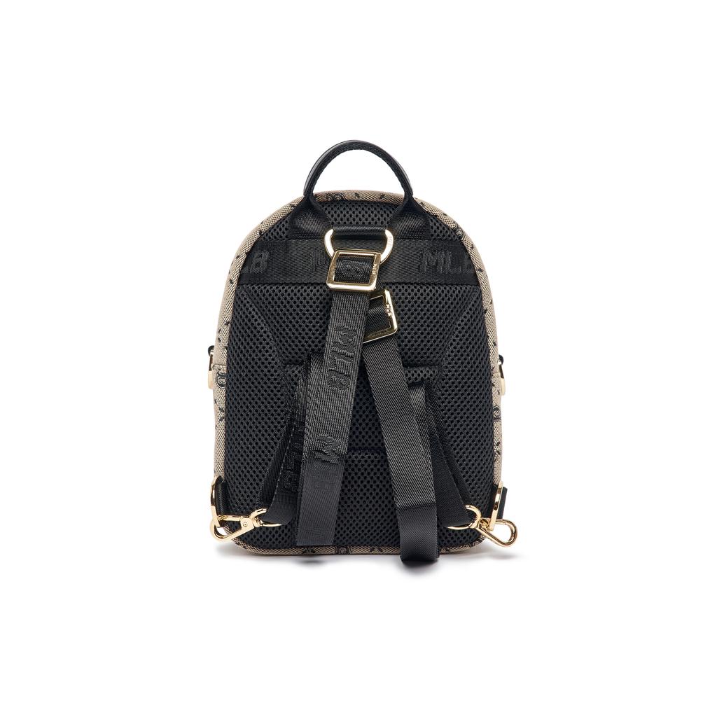 New MLB Polyester With Artificial Leather Backpack Mini Women's Gray 7ABKMD23N-43BGD