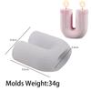 U Shape Candle Silicone Mold DIY Striped Arch Scented Candle Making Wax Mould Plaster Resin Ornament Craft Mold Home Decoration