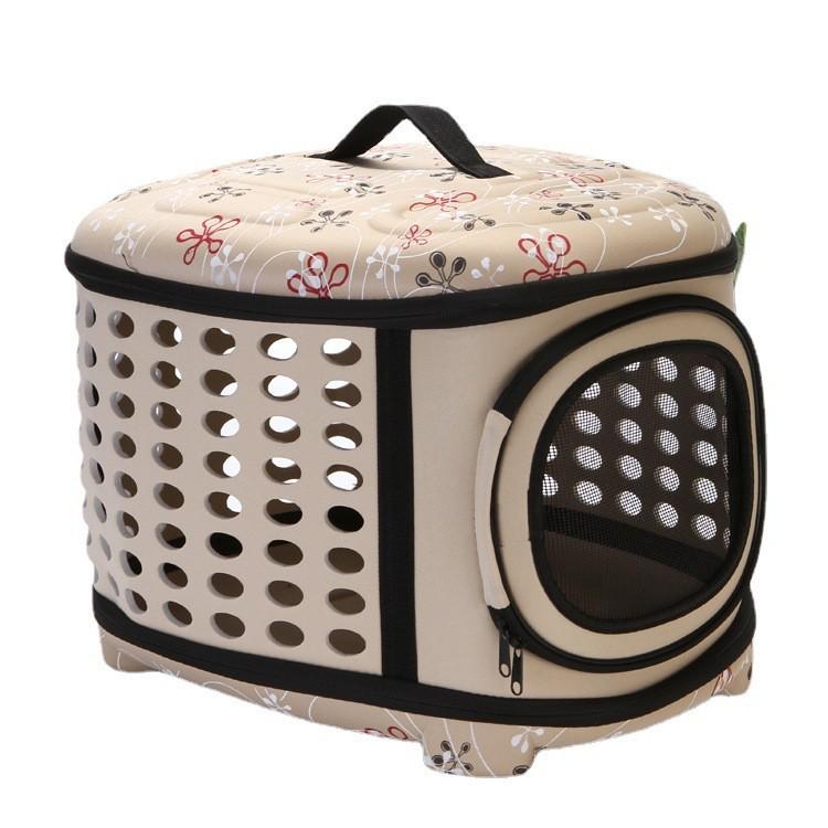 

Складна EVA Дорожня сумка для домашніх тварин - Портативна сумка-кросбоді для котів та собак 45x38x32 cm жовтий