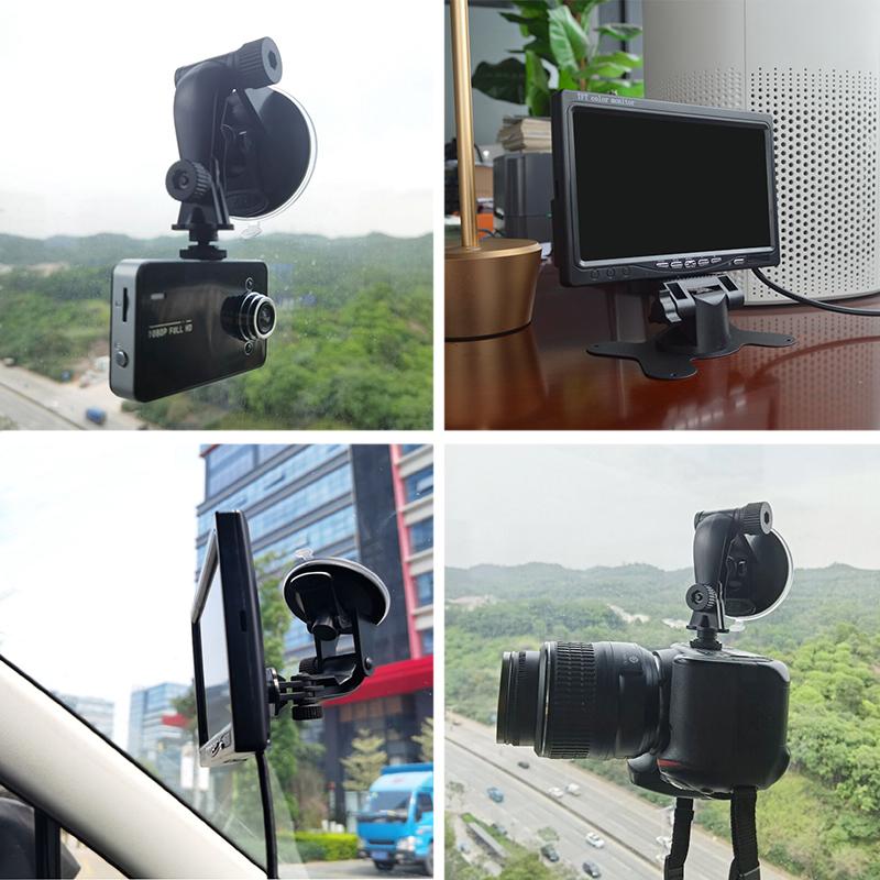 Windshield Suction Cup Mount Bracket or Dashboard Tabletop Butterfly Bracket for Car Display Monitor Backup Camera  Portable