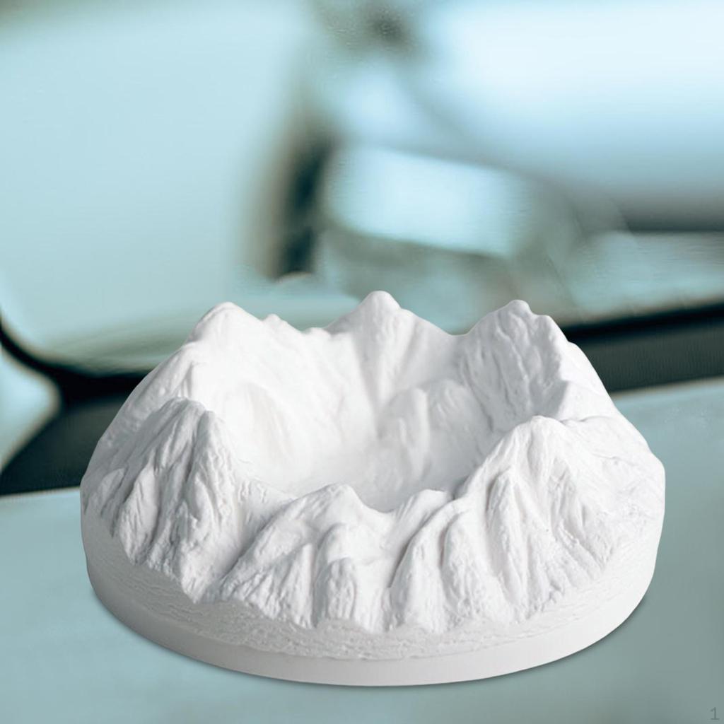 Ornament Snow Mountain Statue Collection Plaster Photo Props Artwork Figurine for Bookshelf Desktop