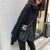 New Korean Version of Autumn Loose Slim Student Casual Top Solid Color Thin Sweatshirt Women's Clothing