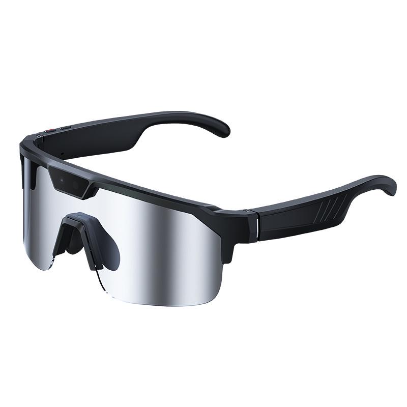

Q01 HeyCyan 8MP AI Translator Bluetooth Smart Glasses with Photo, Video, Image Recognition & Music Functions. срібний