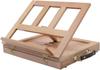 TANGKULA Easel, Tabletop, Made of Zelkova Wood, Foldable, Lightweight, Portable, Adjustable Angle, Easy Storage, Drawing Tool, Sketchboard, Desk Easel