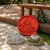 Reusable Plastic Path Maker Stepping Stone Mold, Sunflower/Butterfly/Bee/Pumpkin/Snowflake/Mushroom/Fairy Paver Molds, Concrete Garden Molds Mold for