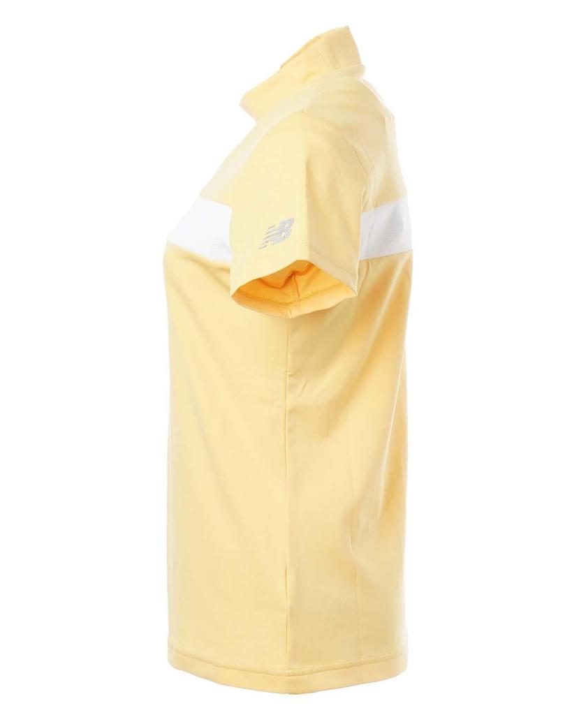 Golf Short Sleeve Mock Neck Shirt Border 0 [New Balance] Women's (Stretchy/Logo Pattern) / 012-5166501 150_Orange [S]