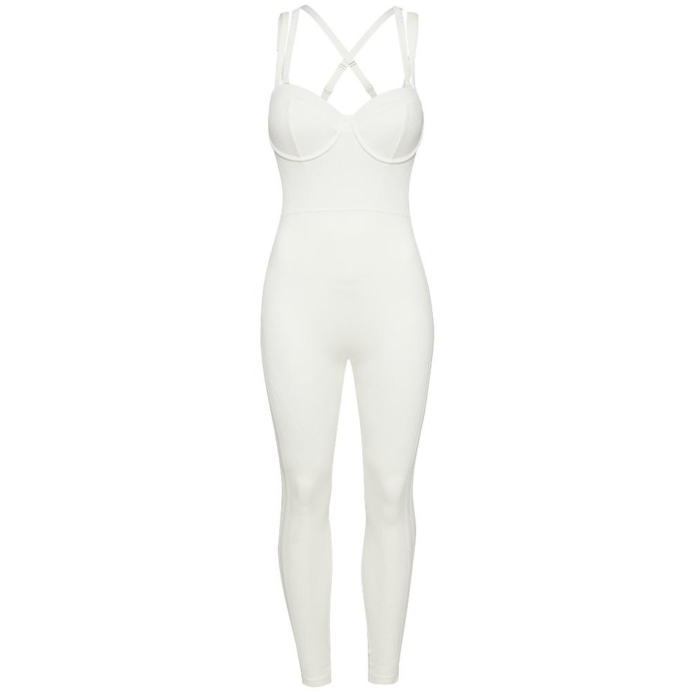 

Adidas X Beyoncé Ivy Park Catsuit Fashionable Sports Comfortable Jumpsuit Women jumpsuit White HB5555 XL