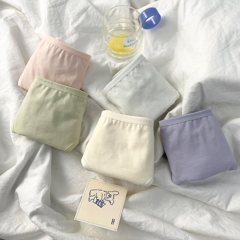 

Японські безшовні жіночі бавовняні трусики A-типу із середньою талією - антибактеріальні, зручні, бавовняні промежини. Large