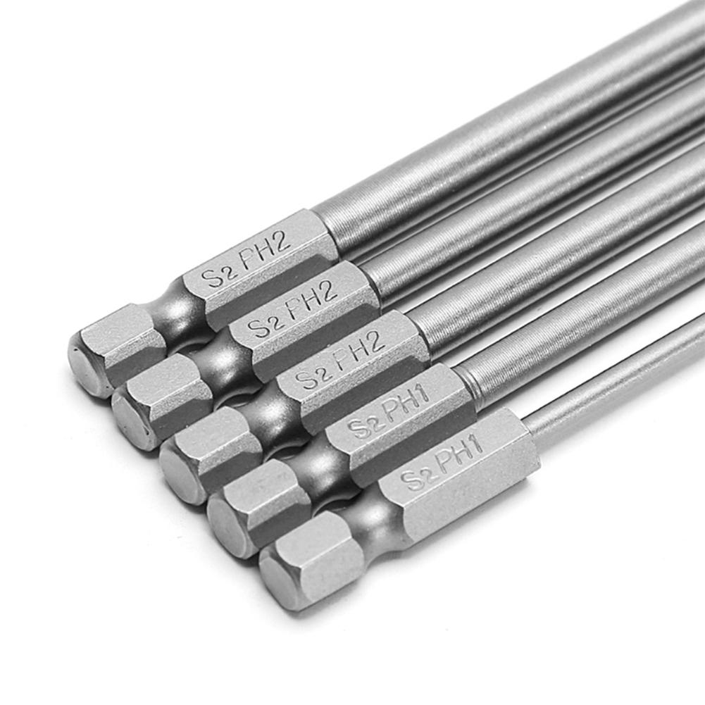 Alet Tornavida Uçları Elektrikli Matkaplar 1/4 İnç 150mm Uzun 5 Adet