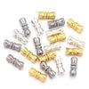 20pcs Copper End Clasps Metal Peanut Fasteners Buckle Spiral Clasps Connectors For DIY Jewelry Making Bracelet Necklace Supplies