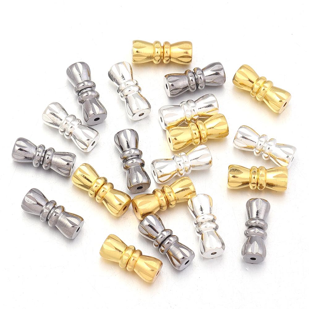 20pcs Copper End Clasps Metal Peanut Fasteners Buckle Spiral Clasps Connectors For DIY Jewelry Making Bracelet Necklace Supplies