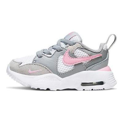 Air Max Fusion Παπούτσια Τρεξίματος Χαμηλού Προφίλ Παιδικά Αθλητικά Λευκό Γκρι Ροζ CJ3826-003