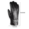 Men Thickened Motorcycle Gloves PU Leather Adjustable Motorbike Protective Gloves for Climbing Hiking Outdoor Sports