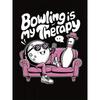 Women'S Casual Sports T-Shirt with a Round Neck, Short Sleeves, Featuring a Bowling-Themed Letter Print, Perfect for a Comfortable Summer Holiday Top