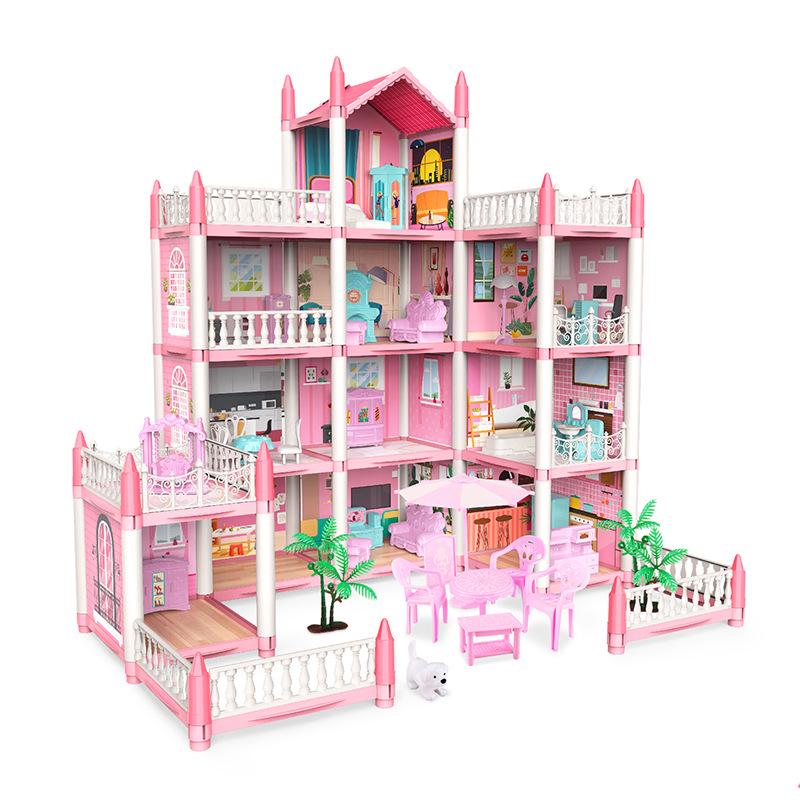 DIY Princess Dollhouse Castle Villa for Girls