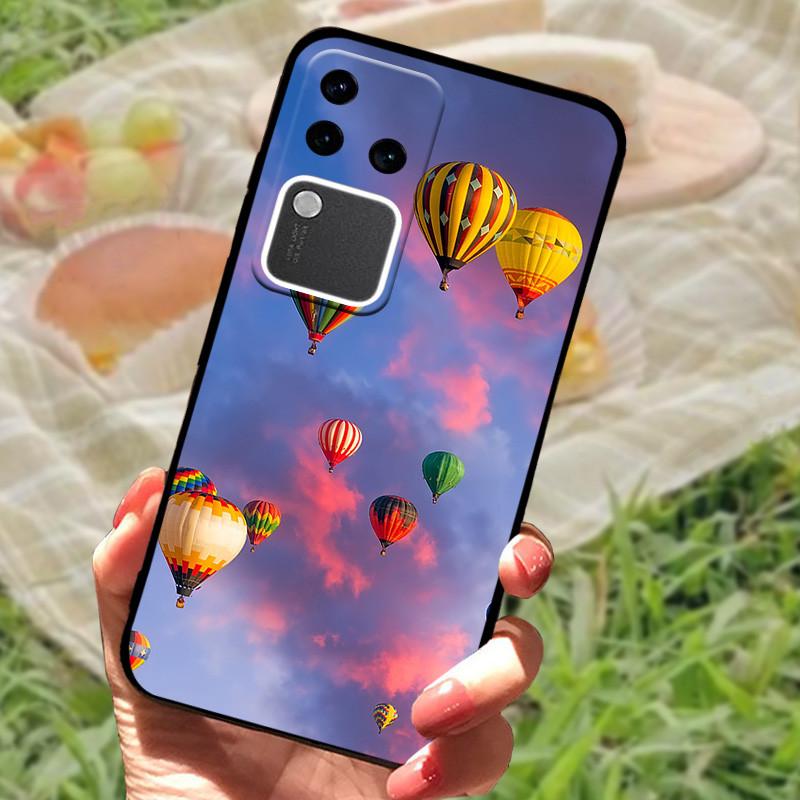 For Vivo V30 Pro Case For Vivo V30 Lite Shockproof Silicone Soft Marble Black Bumper Funda Coque for Vivo V30 V2318 Phone Shell
