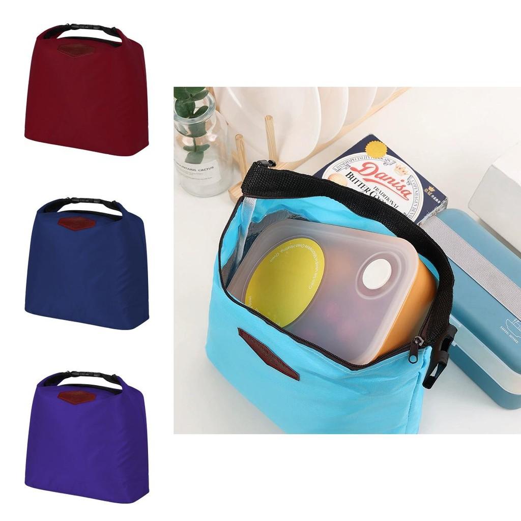 Fashion Insulated Lunch Bag With Nylon Material For Office And Picnic Use