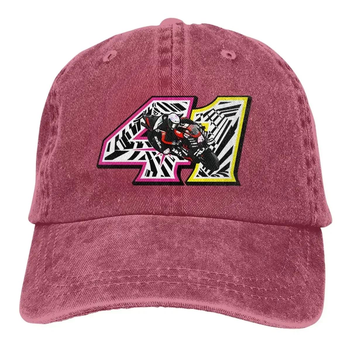 

Washed Unisexs Baseball Cap Pink Trucker Snapback Caps Dad Hat Aleix Espargaro Golf Hats One Size