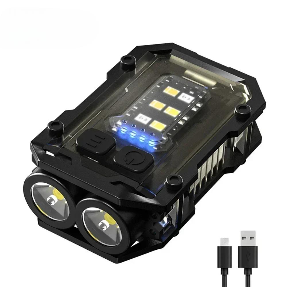3 יחידות סופר בהיר עוצמתי כיס אור לפיד LED רב תכליתי COB מגנטי LED EDC מיני פנס מחזיק מפתחות נטען