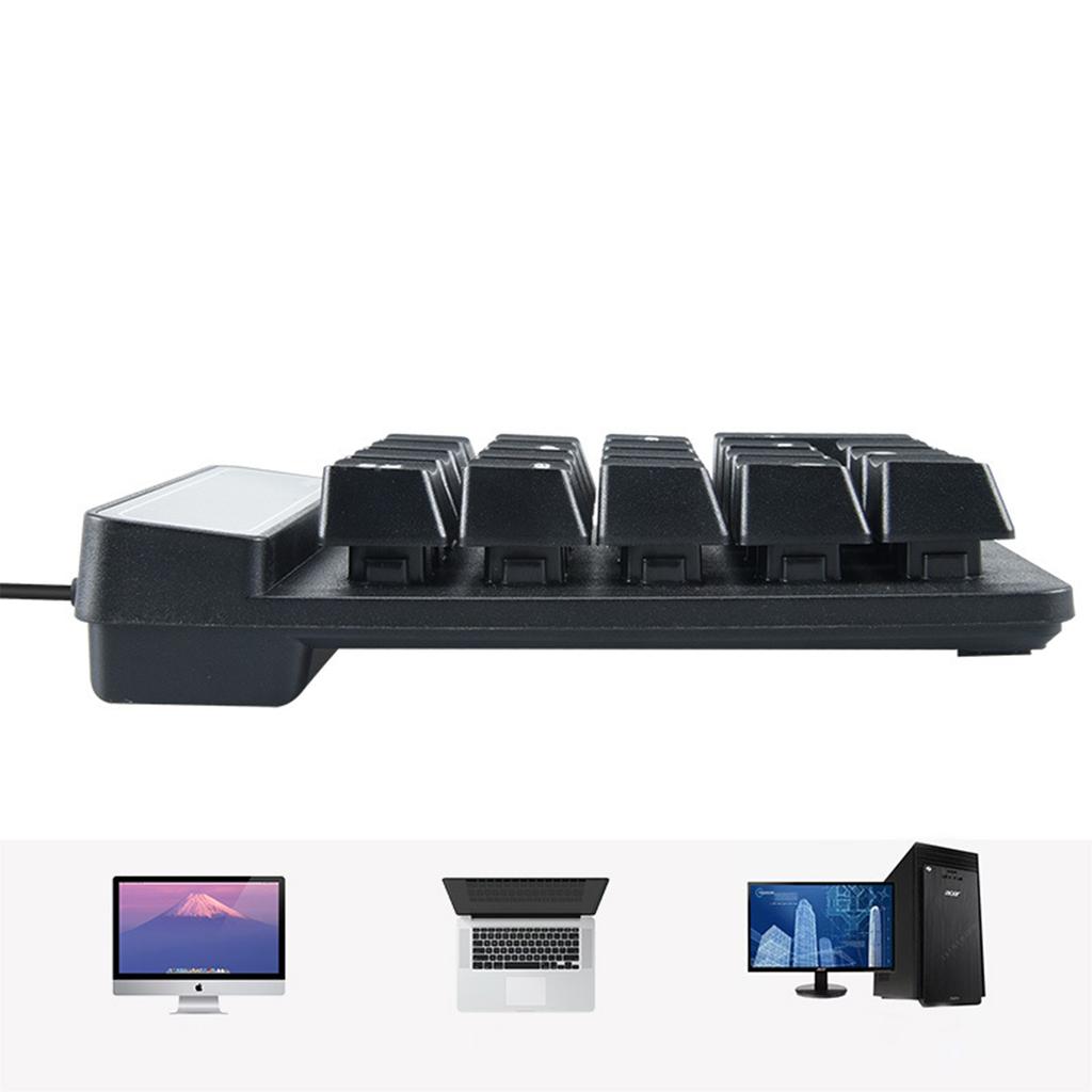 Wired Numeric Keyboard Floating Mechanical Hand Feeling Small Keyboard USB Notebook Computer Financial Cashier Numeric Keyboard