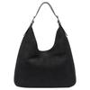Michael Kors Logo Adjustable Shoulder Strap Suede Tote Bag Women Handbags Black 30F4GY5H3T-001