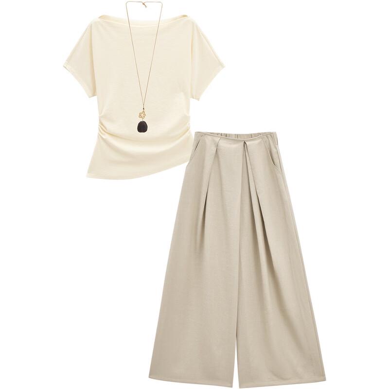 IEF Women's Elegant Two-Piece Long Pants Set
