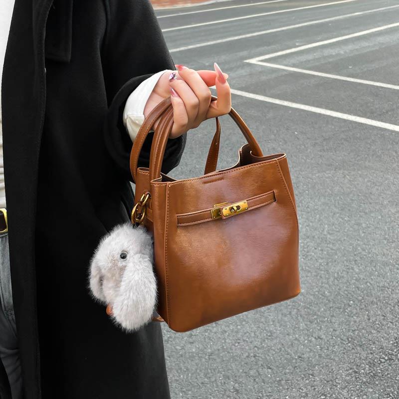 Super Popular Small Bag for Women Autumn Winter Vintage Hot Selling Crossbody Mother-Child Bag Trendy Handheld Bucket Bag This Year