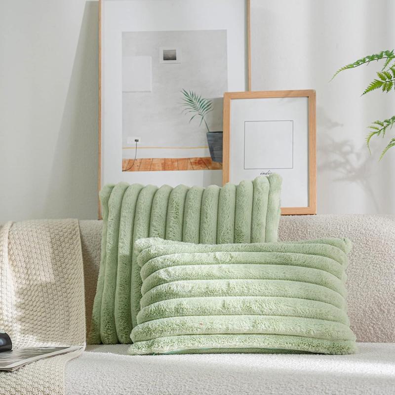 Pillowcase Decorative Home Pillows White Pink Retro Fluffy Soft Throw Pillowcover For Sofa Couch Cushion Cover 45x45 Pillow Hugs