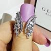 New Creative Angel Wings Open Ring for Women with Delicate Micro-Inlaid AAA Zircon - Model R5432