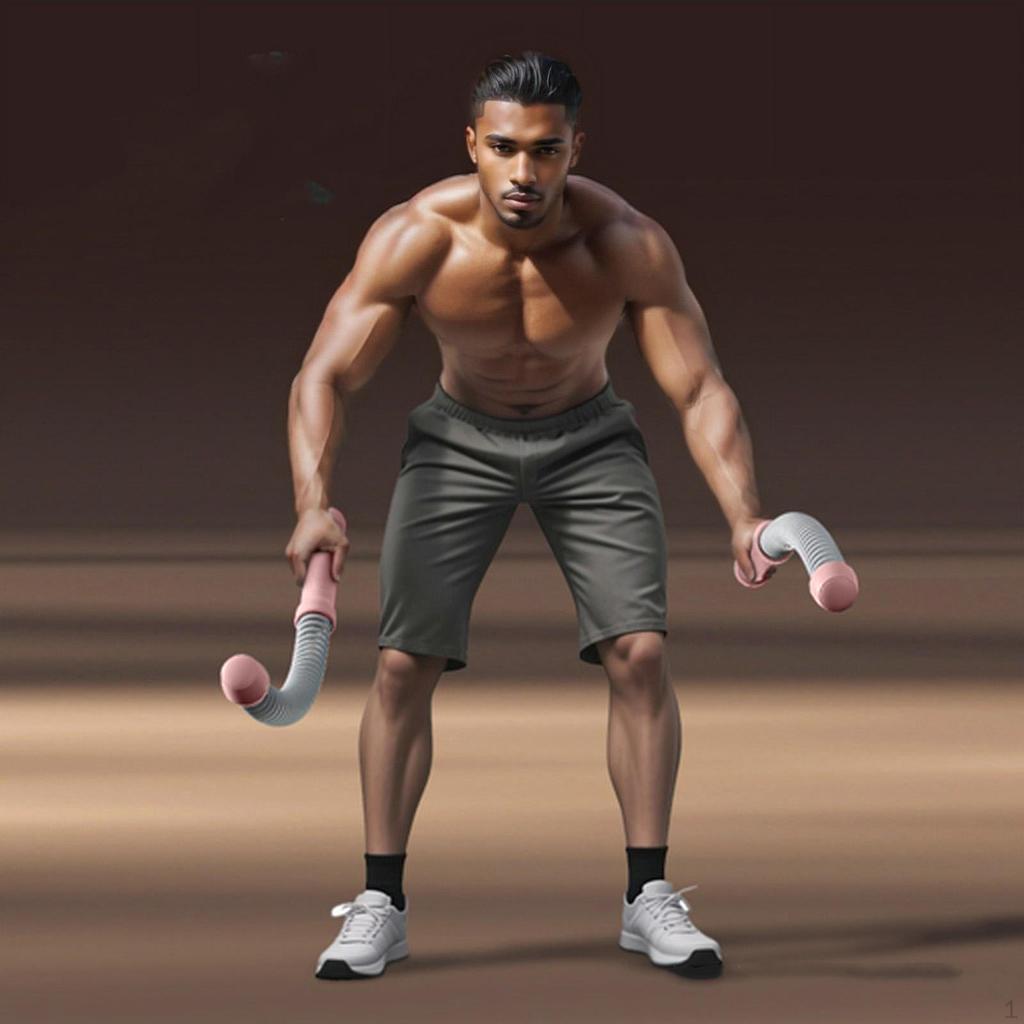 2Pcs Ropeless Battle Ropes Portable Practical Non Slip Handle Exercise