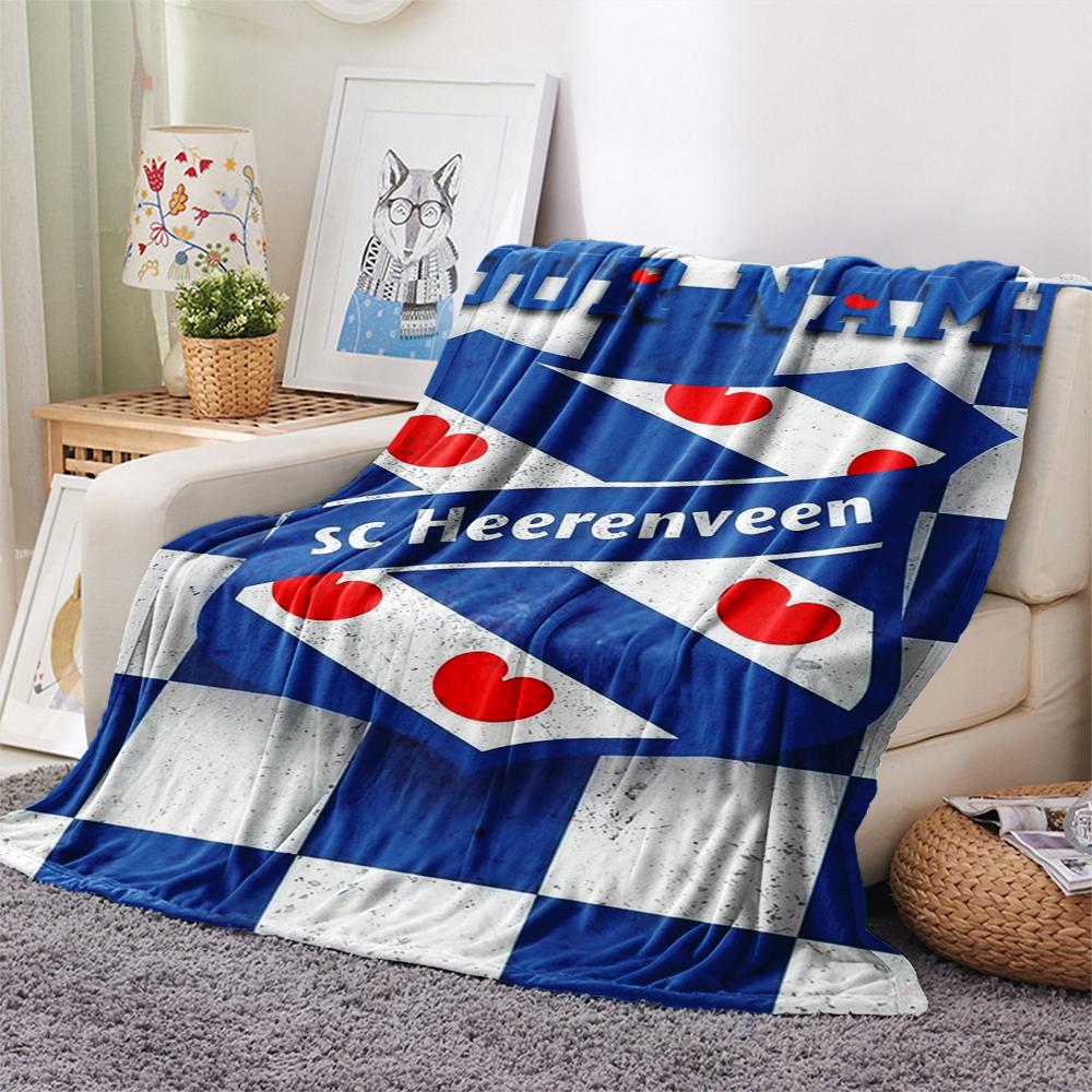 1 Stück Individueller Name SC Heerenveen Gemustert Flanell Decke Geeignet für Alle Jahreszeiten für Heimdekoration Wärme und Komfort Geschenke Urlaubsgeschenk_xia