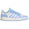 ENTRAP Synthetic Leather, Split Cow Leather Low Top Skateboard Shoes Unisex White Blue KJ5972