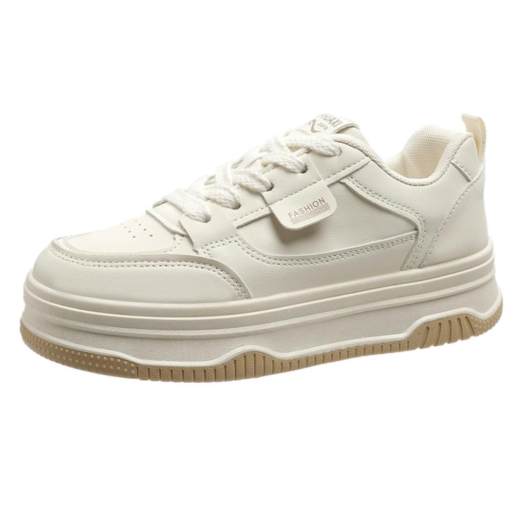Popular little white shoes women's spring and autumn 2025 new shoes versatile thick baseplate shoes casual shoes muffin sports shoes