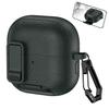 Leather Texture Protective Case with Stand for Huawei Freebuds Clip2 Bluetooth Earbuds