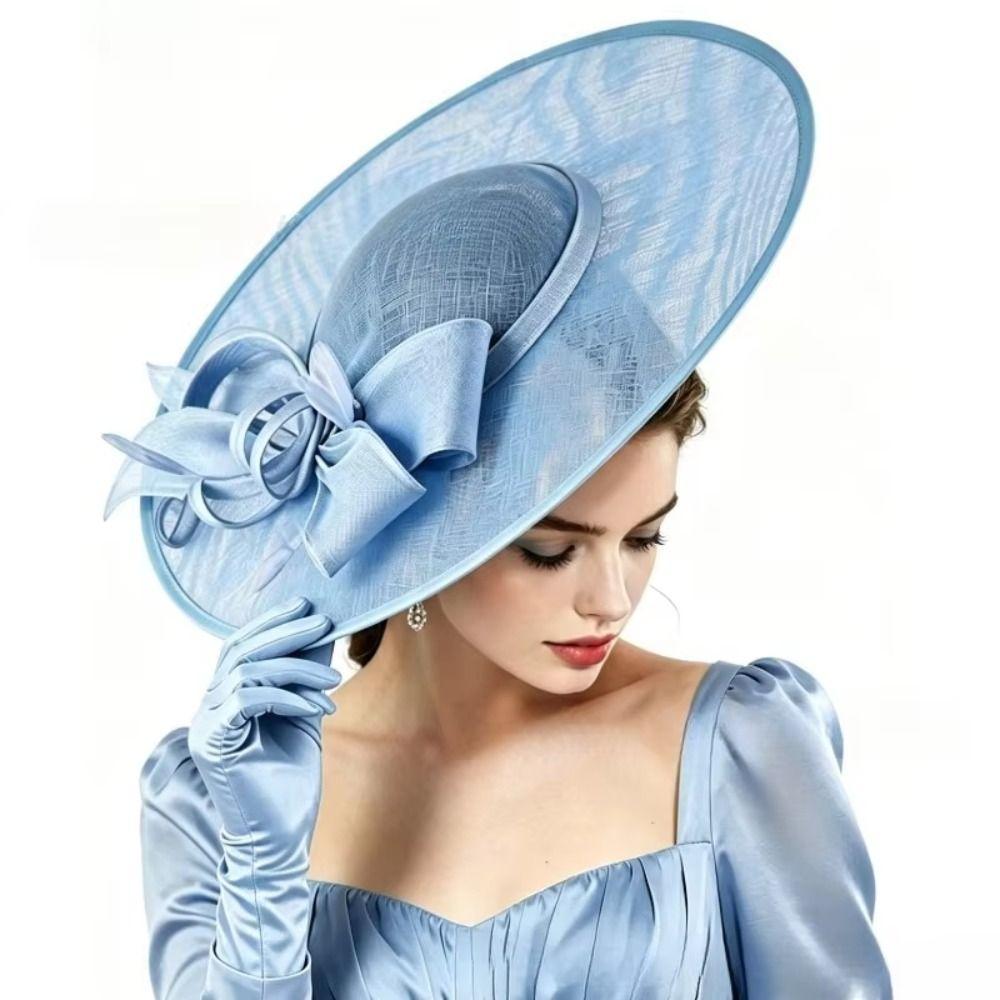 Exquisite Feather Fascinator Hat French Tea Party Hat Retro 1920s Hair Accessories Dance Show