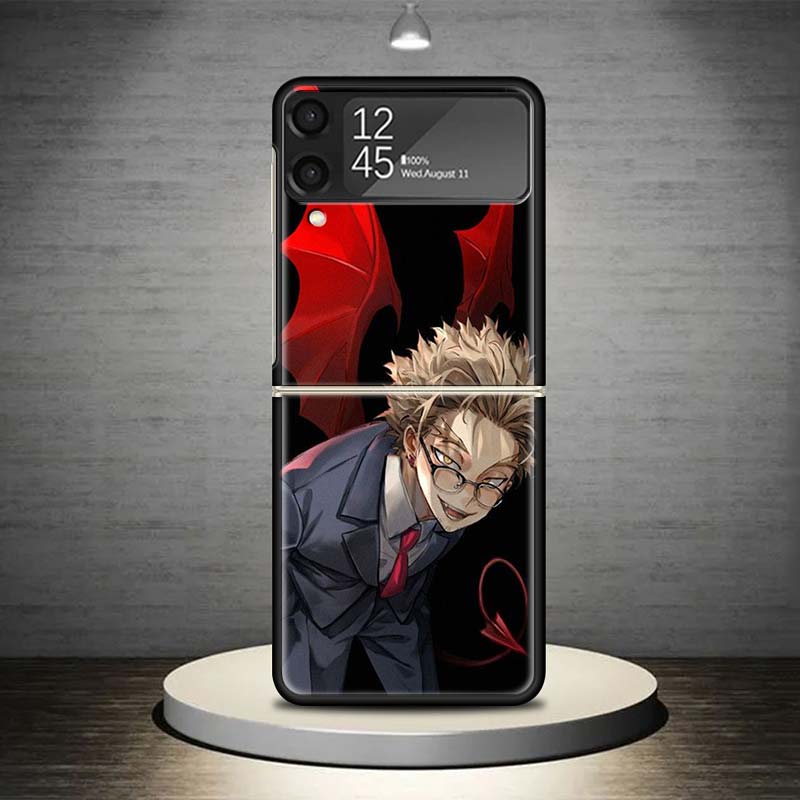 Hawks MHA My Hero A-Academy Phone Case For Samsung Galaxy Z Flip 7 6 5 4 3 5G Shockproof Cover Z Flip7 Flip6 ZFlip5 Flip3 Flip4