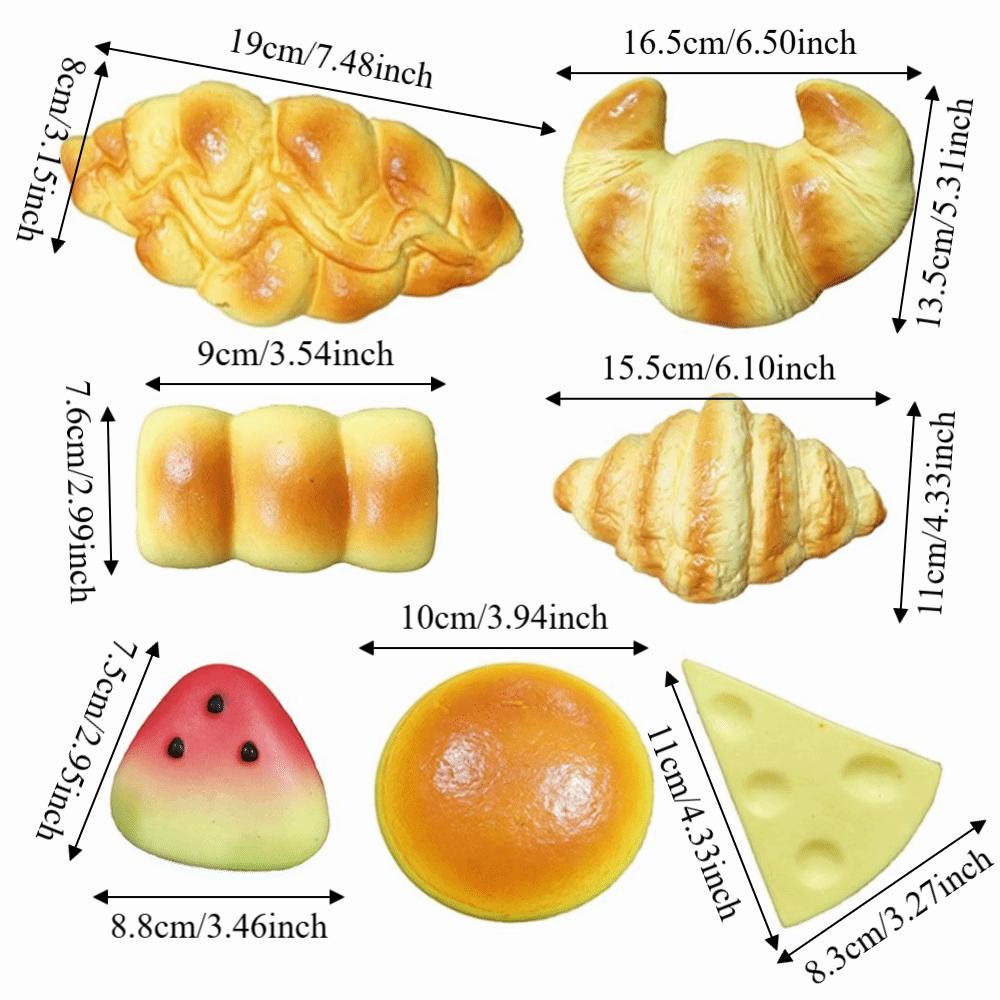 Creative Toast Slow Rebound Toys Moist Feel Toast Pinch Toy Children Toys