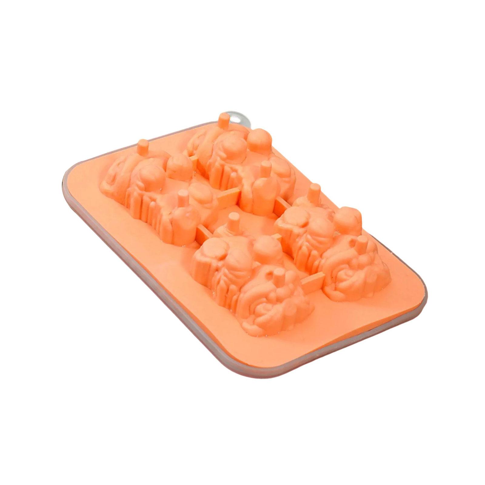 

Легко извлечь лед из формы, подвесная чашка, форма льда в виде льва, гибкий силиконовый ледогенератор для коктейлей, кофе, долговечный оранжевый