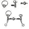 Alloy Horse Bit Charm Keychain Metal Key Ring Pendant Bag Decoration Fashion Backpack Accessory for Men and Women
