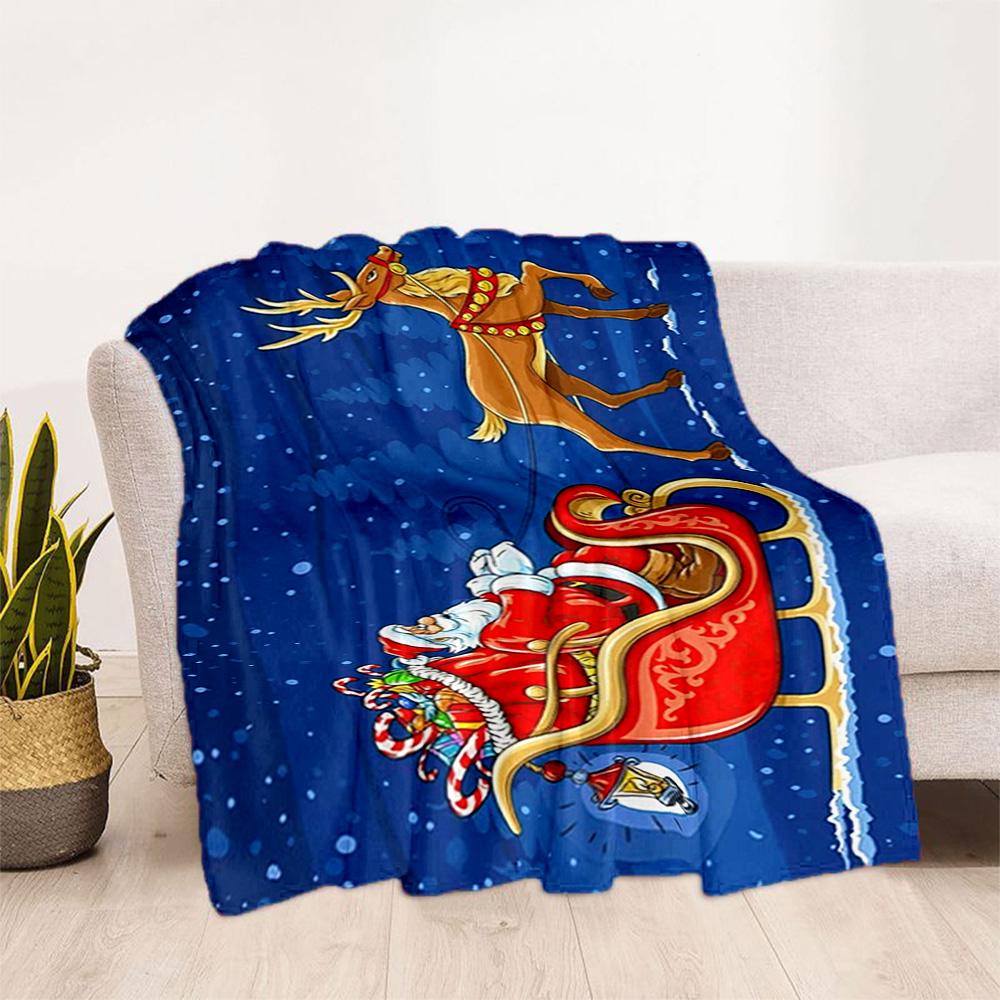 Christmas 378 Blanket Ultra-Soft Great for Picnics Chair Office Chair for All Seasons Stylish Decor Gift for Travel Home Birthdays