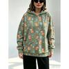 Womens Oversized Christmas Hoodie With 3D Print Loose Fit Large Slant Pockets Long Sleeve Holiday Party Casual Wear