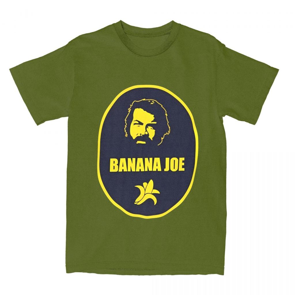 Bud Spencer T-Shirt Summer Banana Joe Telefilm Cinema Tv Idea Vintage T-Shirts Cotton Fashion Tshirt For Man Short Sleeve Tees