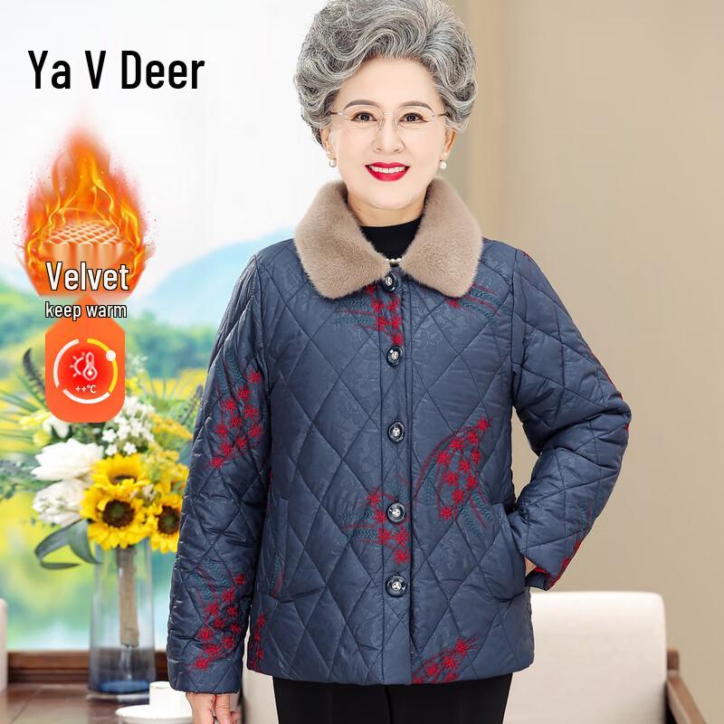 

Yalu Women s Plush Lined Winter Padded Jacket 5XL (140-155 jin)